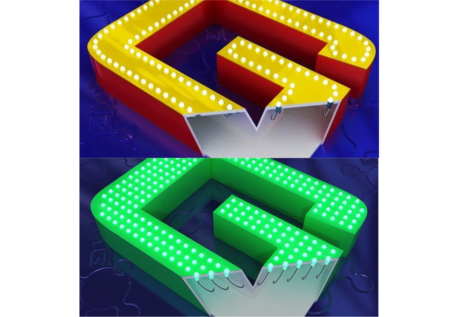 Літери з відкритими світлодіодами Одеса