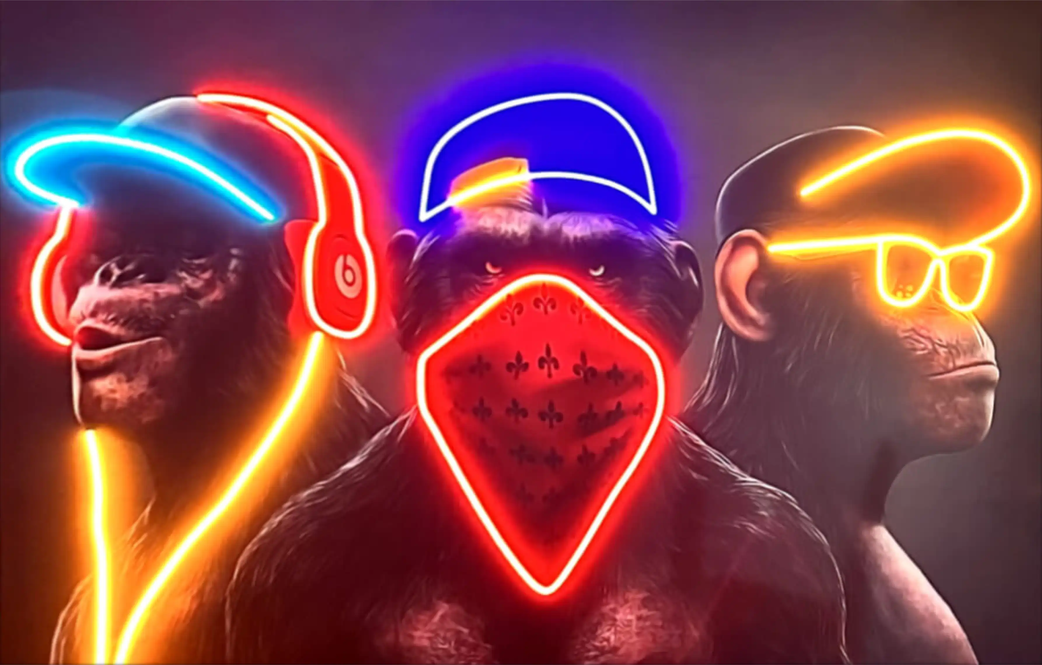 Неон картина Одеса